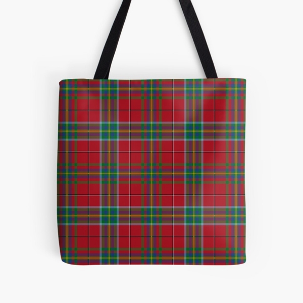 West Virginia tartan tote bag