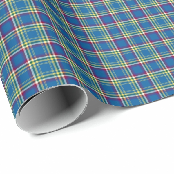 Yukon Territory tartan wrapping paper