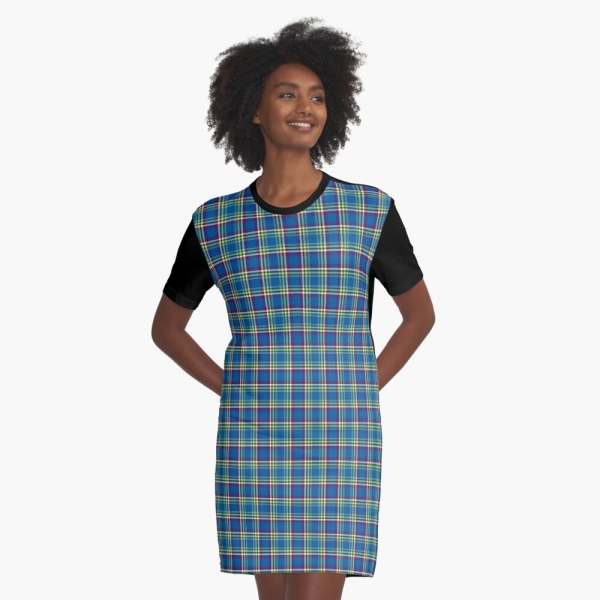 Yukon Territory tartan tee shirt dress