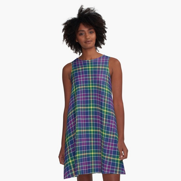 Clan Yule tartan a-line dress