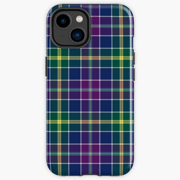 Clan Yule tartan iPhone case