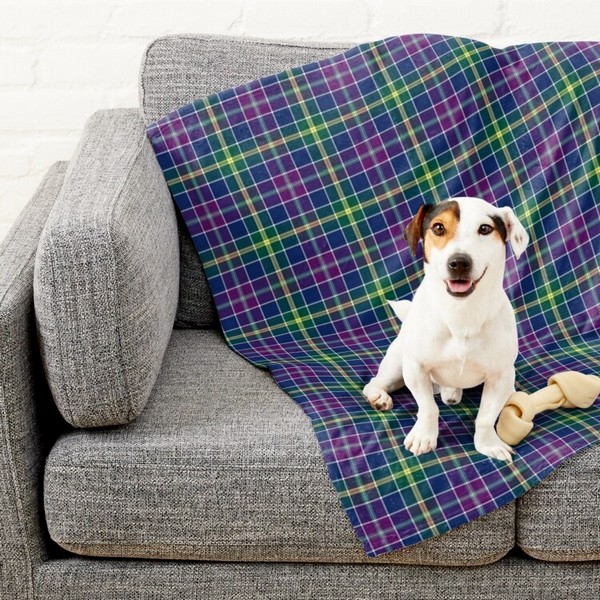 Clan Yule tartan pet blanket