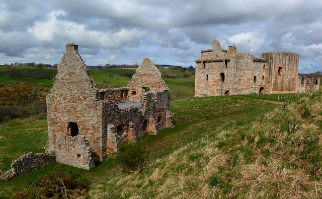 Crichton Castle and stables by Andrewmckie