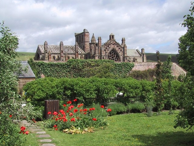 Melrose Abbey from Priorwood Garden by Sarah Charlesworth