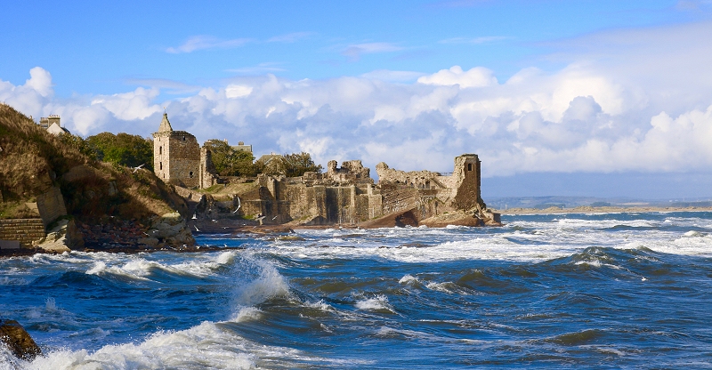 The ruins of St Andrews Castle by Matthew Leonard