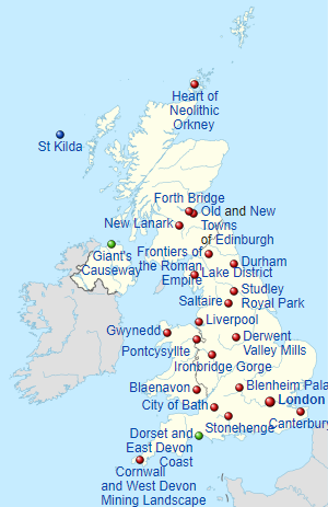 UK World Heritage Sites, Wikipedia